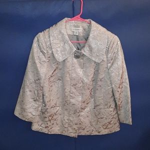 SAG HARBOR  Woman's silver blazer
